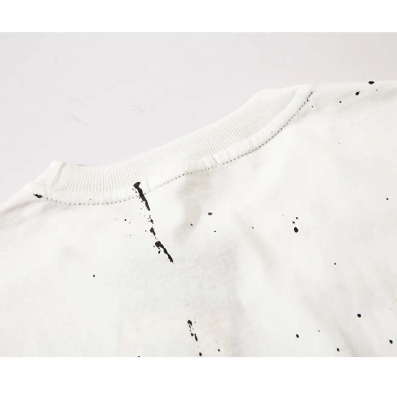 Fashion Men's O-Neck Sweatshirt with Chain / Punk Style Diamond Letter Inkjet Printed Pullover