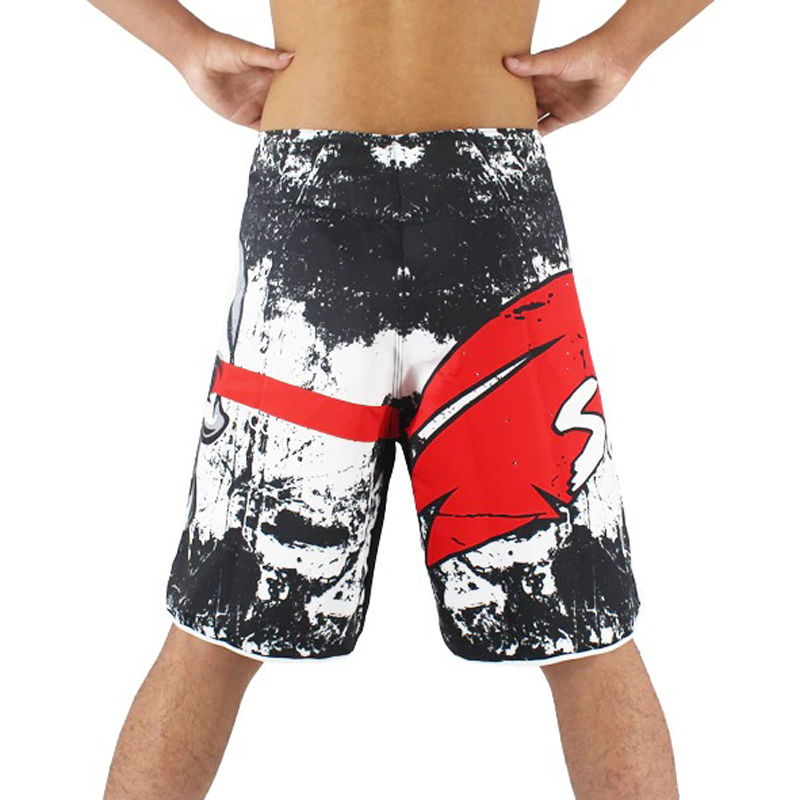 Fashion Men's Shorts with Skull Print / Loose Training Cotton Shorts