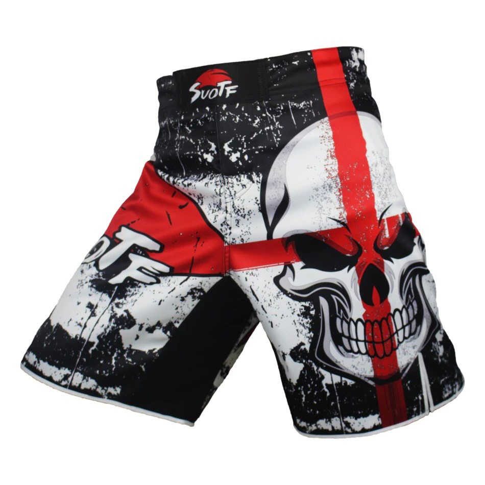 Fashion Men's Shorts with Skull Print / Loose Training Cotton Shorts