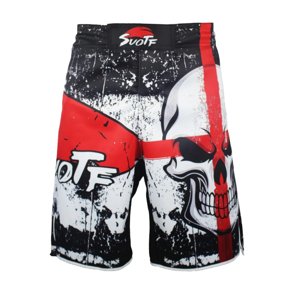 Fashion Men's Shorts with Skull Print / Loose Training Cotton Shorts