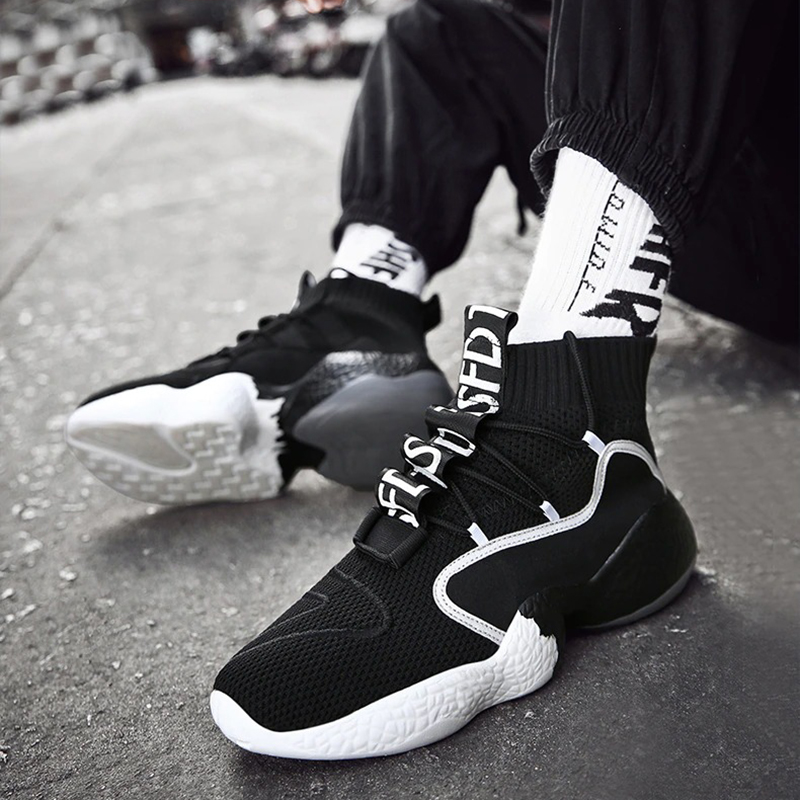 Fashion Men's Sneakers on Lace-Up / Casual Breathable Walking Flats Walking Shoes