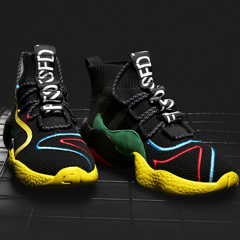 Fashion Men's Sneakers on Lace-Up / Casual Breathable Walking Flats Walking Shoes