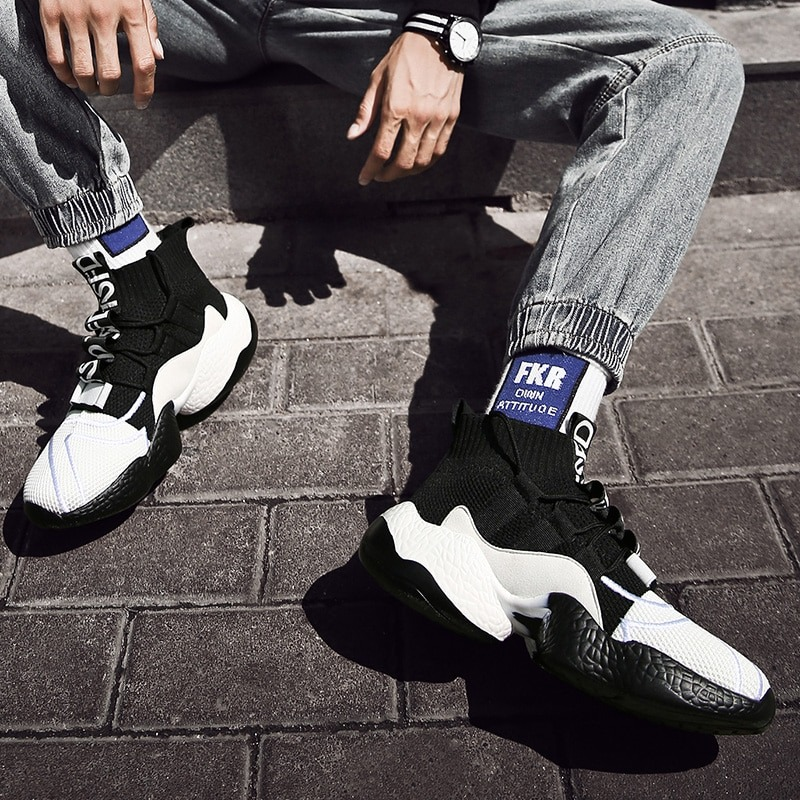 Fashion Men's Sneakers on Lace-Up / Casual Breathable Walking Flats Walking Shoes