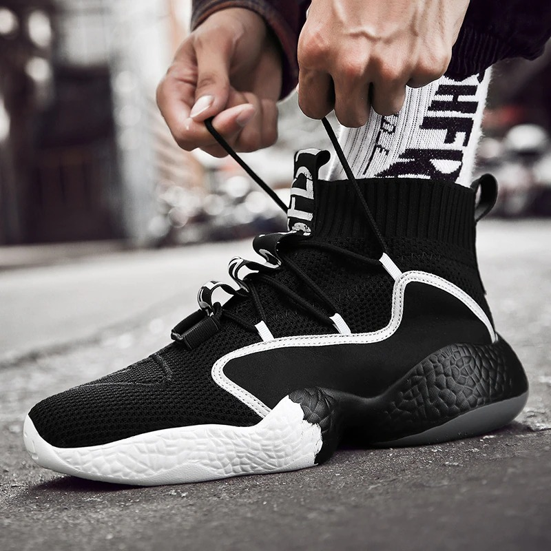 Fashion Men's Sneakers on Lace-Up / Casual Breathable Walking Flats Walking Shoes