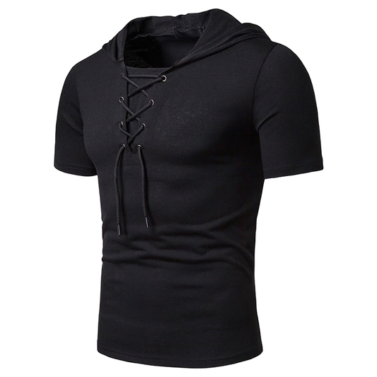 Fashion Men's T-Shirts With Hooded And Slim Fit And O Neck / Casual Clothing