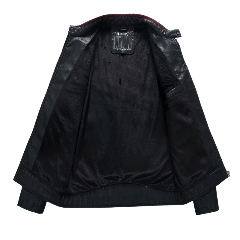 Fashion Men's Zipper PU Jacket / Autumn Casual Motorcycle Jacket / Biker Clothing for Men