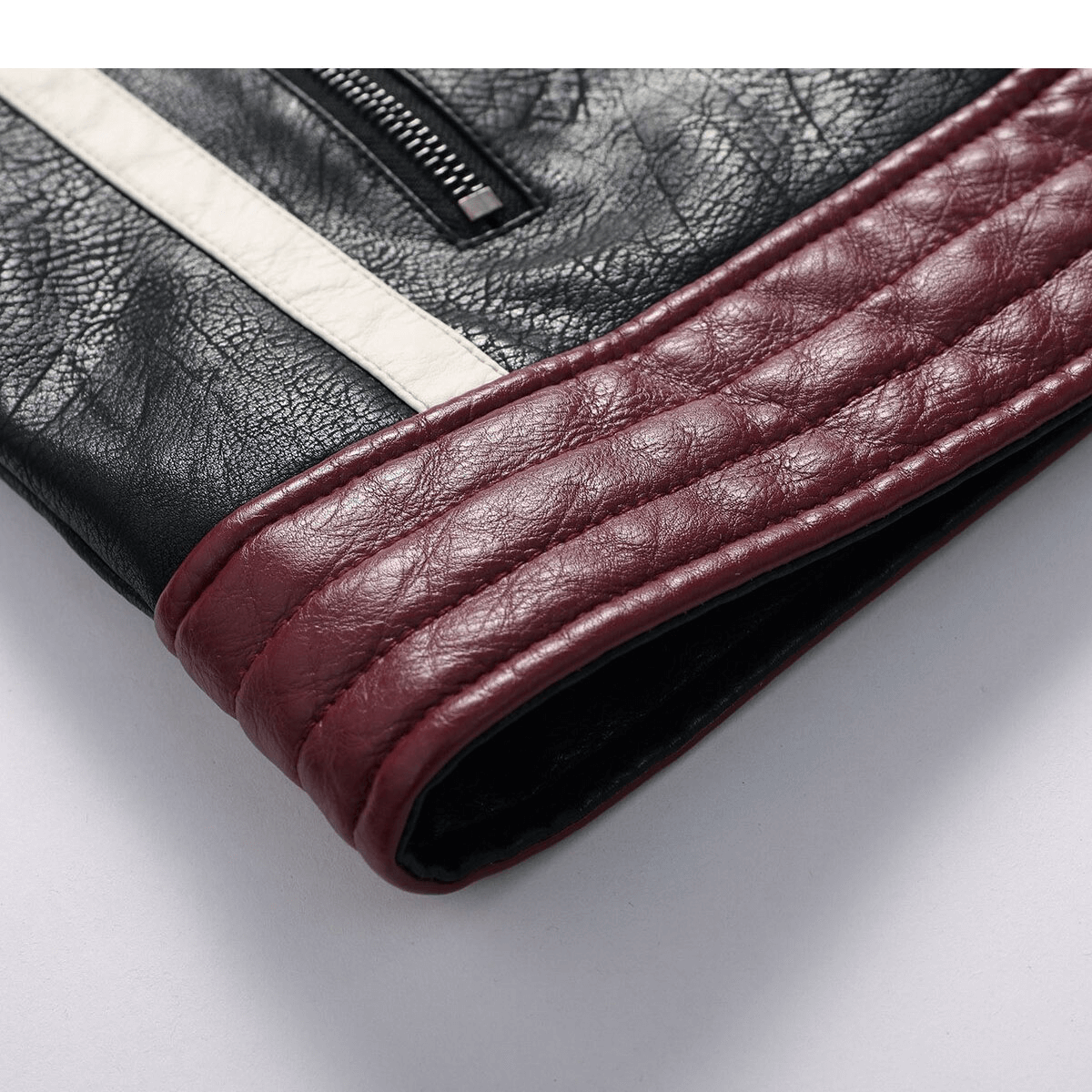 Fashion Men's Zipper PU Jacket / Autumn Casual Motorcycle Jacket / Biker Clothing for Men