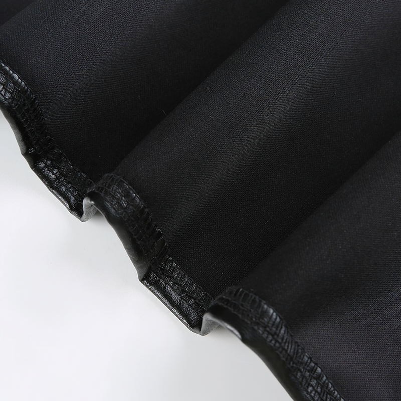 Fashion PU Leather Sleeveless Tank Top / Sexy Women's Corset Crop Top