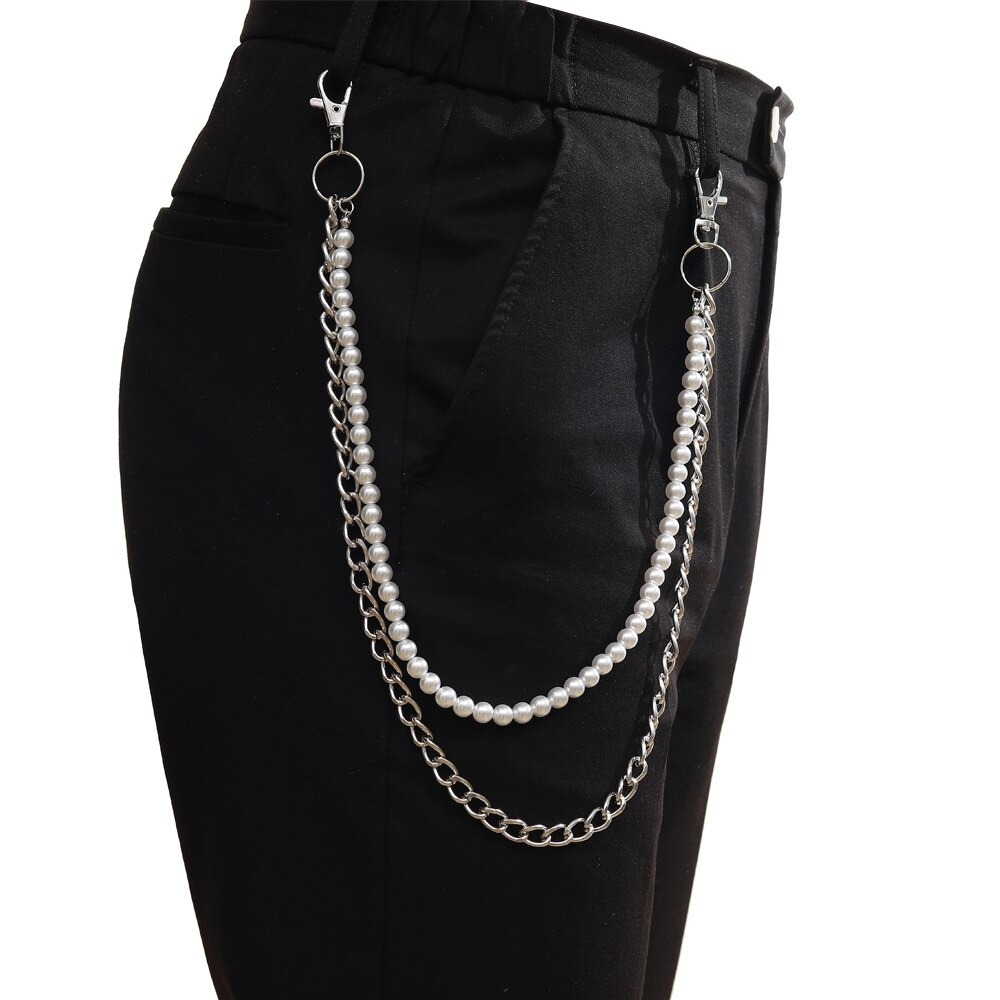 Fashion Punk Chains for Pants / Double Layer Chains Hook on Jeans
