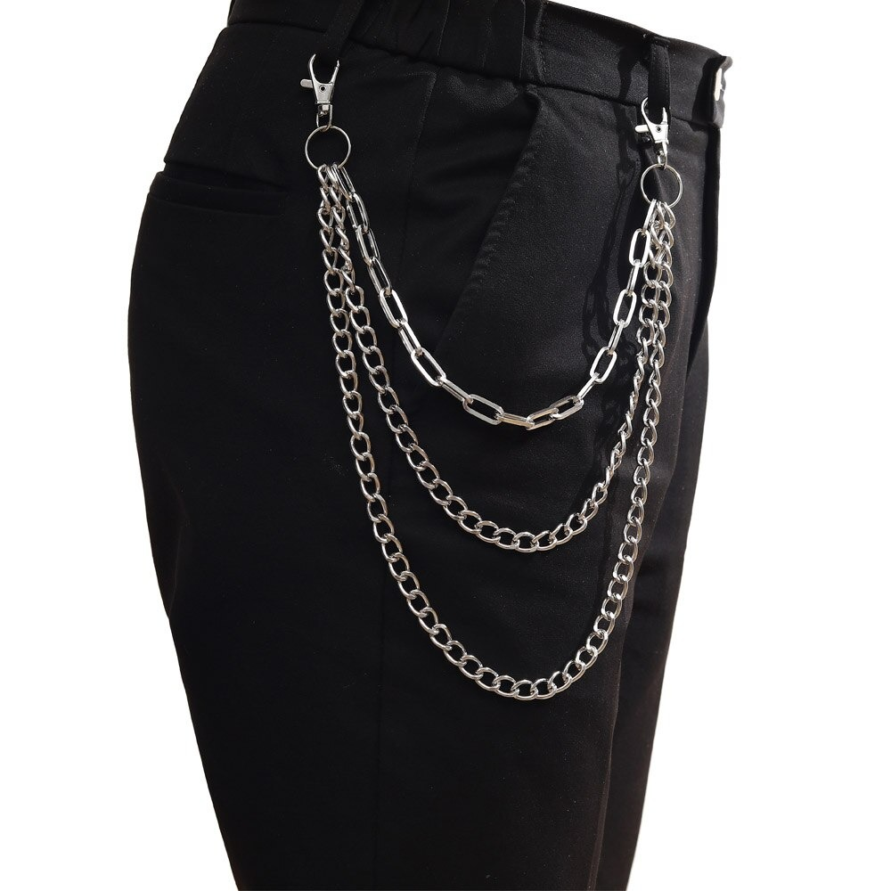 Fashion Punk Chains for Pants / Double Layer Chains Hook on Jeans