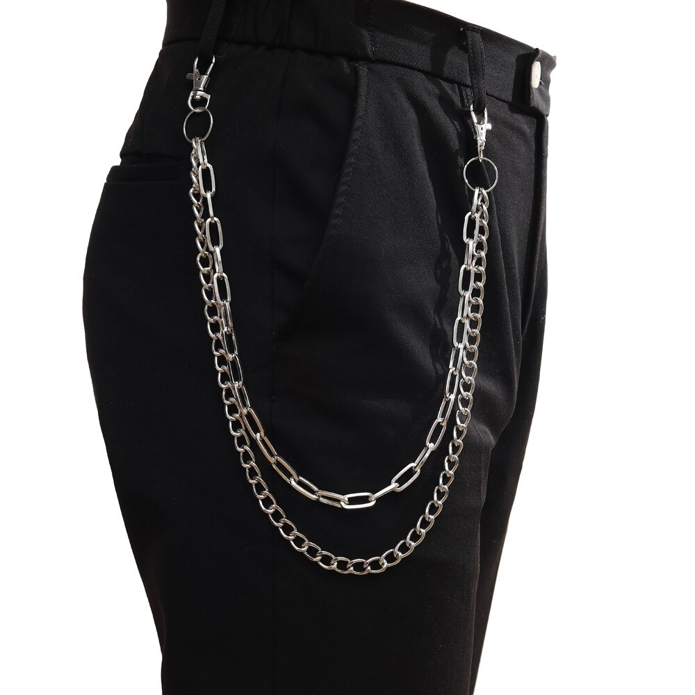 Fashion Punk Chains for Pants / Double Layer Chains Hook on Jeans