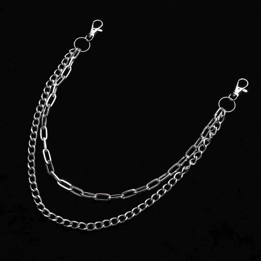 Fashion Punk Chains for Pants / Double Layer Chains Hook on Jeans
