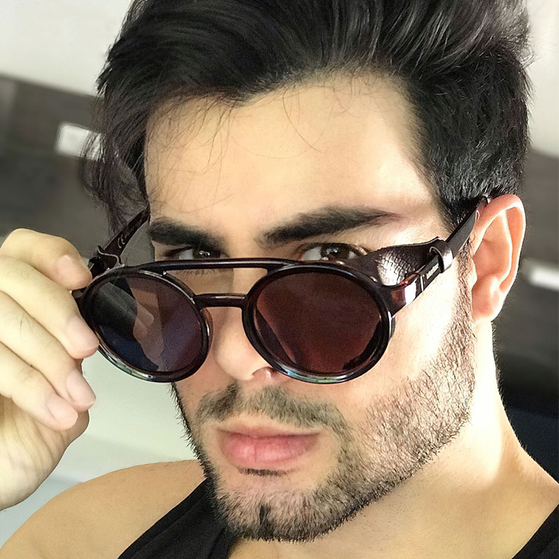 Fashion Round Retro Sunglasses for Men / Cool Casual Vintage Glasses for You