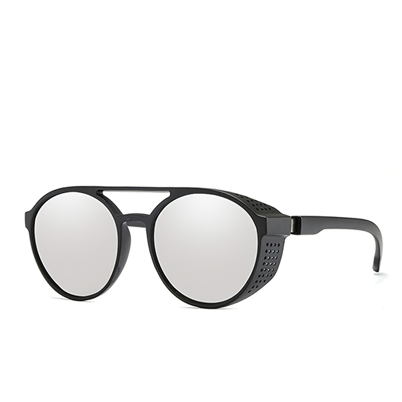 Fashion Steampunk Sunglasses For Men And Women / Vintage Retro Goggles Round Flip Up