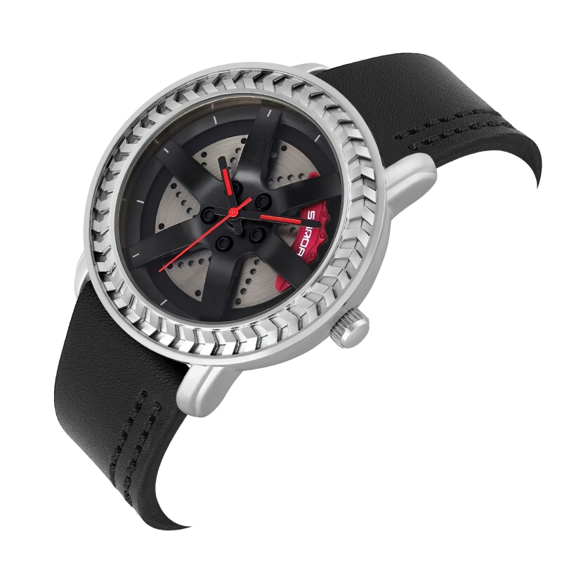 Fashion Waterproof Watch Of Brake Disc And Wheel Design For Men / Stylish Accessories