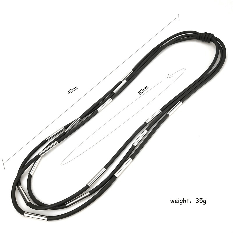 Fashion Women's Rubber Necklace / Handmade Black Accessories in Gothic Style