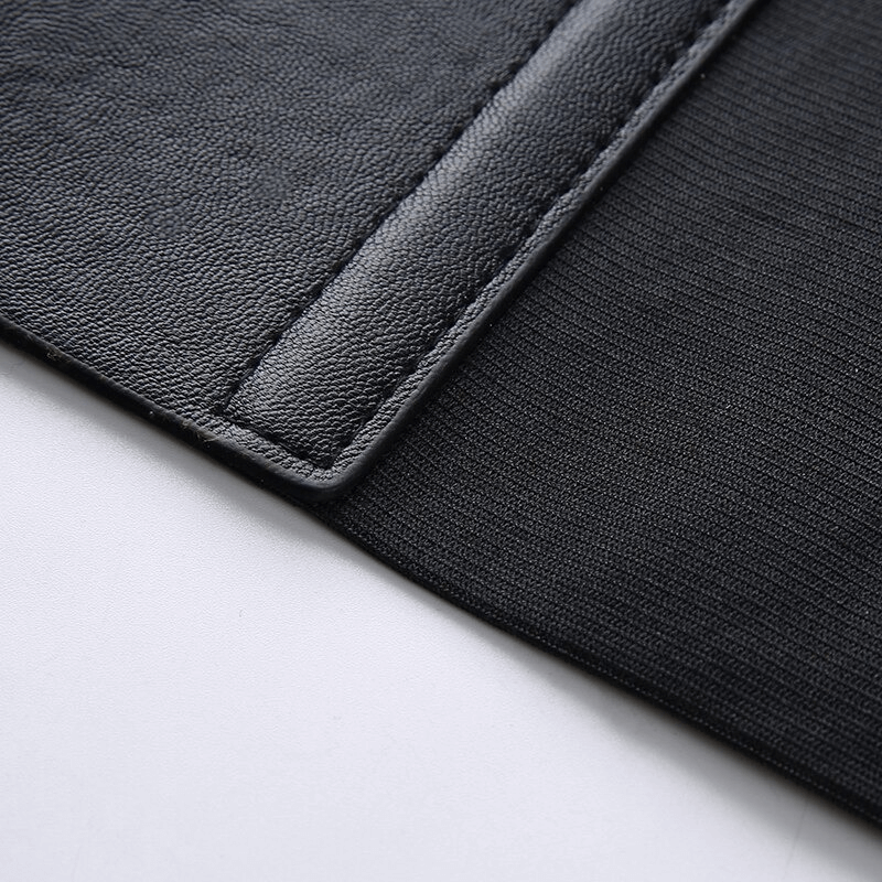 Fashion Women's Black PU Leather Corset Belt / Wide Belt with Waistband Buckle Up in Punk style