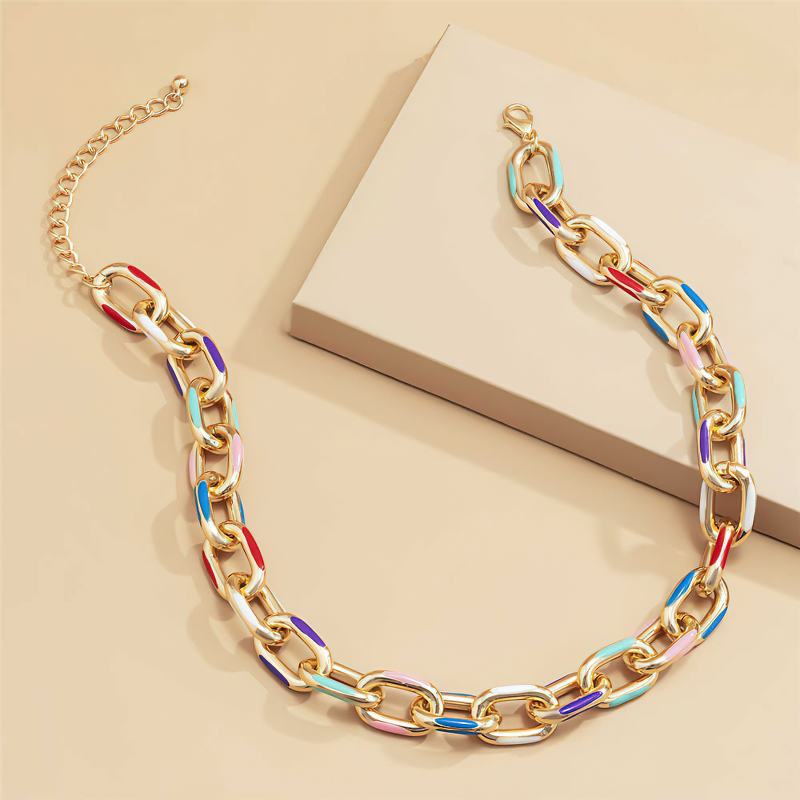 Fashion Women's Chunky Aluminium Chain / Cool Clavicle Short Necklace