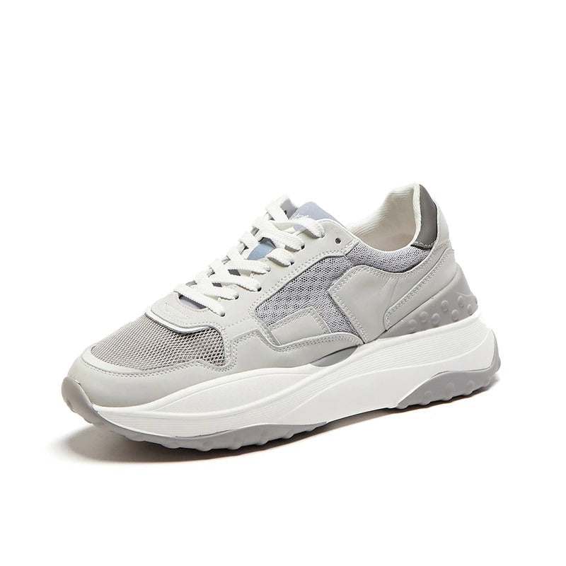 CLEARANCE / Fashion Women's Patchwork Genuine Leather Sneaker