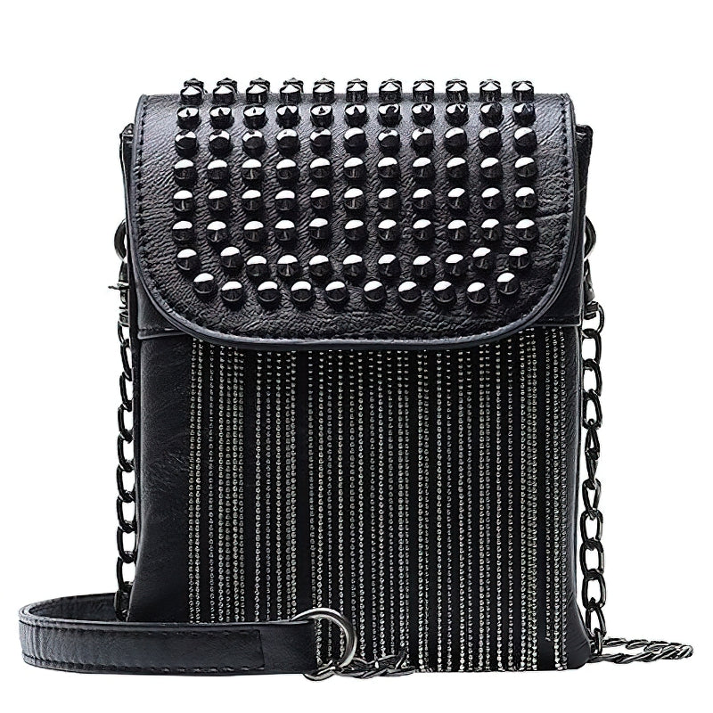 Fashion Women's Shoulder Bag with Decorative Chain / Fringe with Diamonds Women's Bag