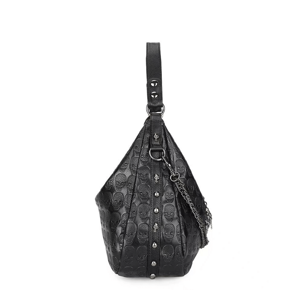 Fashion Women's Single Shoulder Bag with Chains / Gothic Style Handbag