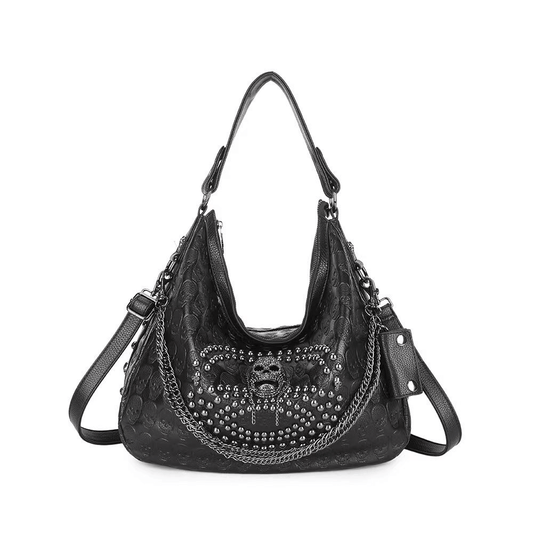 Fashion Women's Single Shoulder Bag with Chains / Gothic Style Handbag