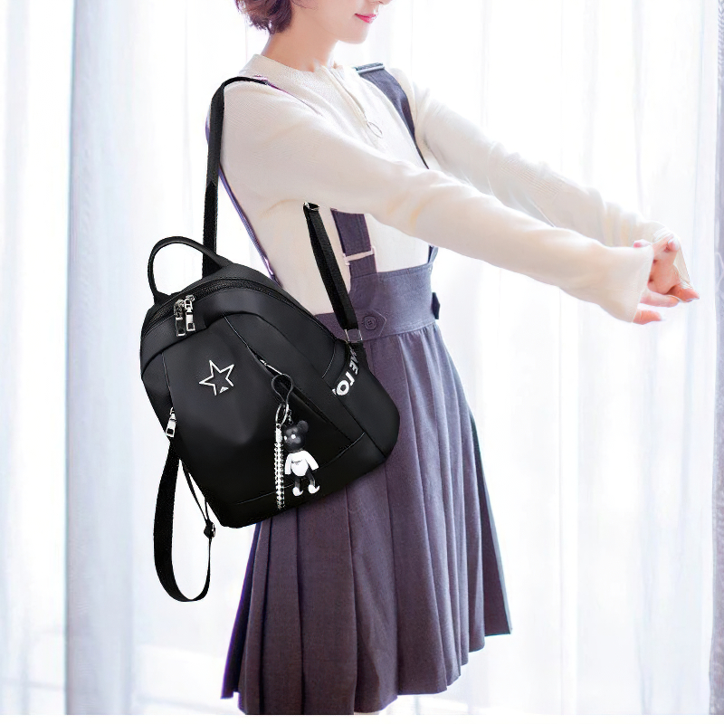 Fashion Women's Travel PU Leather Backpack / Large-Capacity Female Shoulder Bag