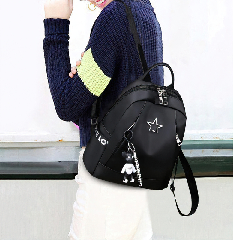 Fashion Women's Travel PU Leather Backpack / Large-Capacity Female Shoulder Bag