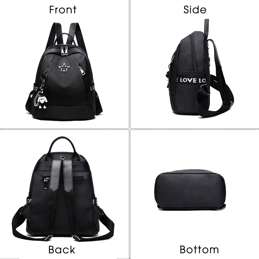 Fashion Women's Travel PU Leather Backpack / Large-Capacity Female Shoulder Bag