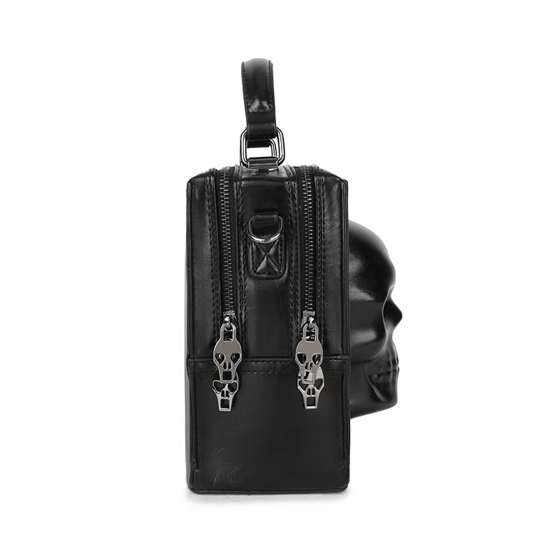 Fashionable 3D Skull Shape Box Handbag / Unique Style Shoulder Messenger Bag