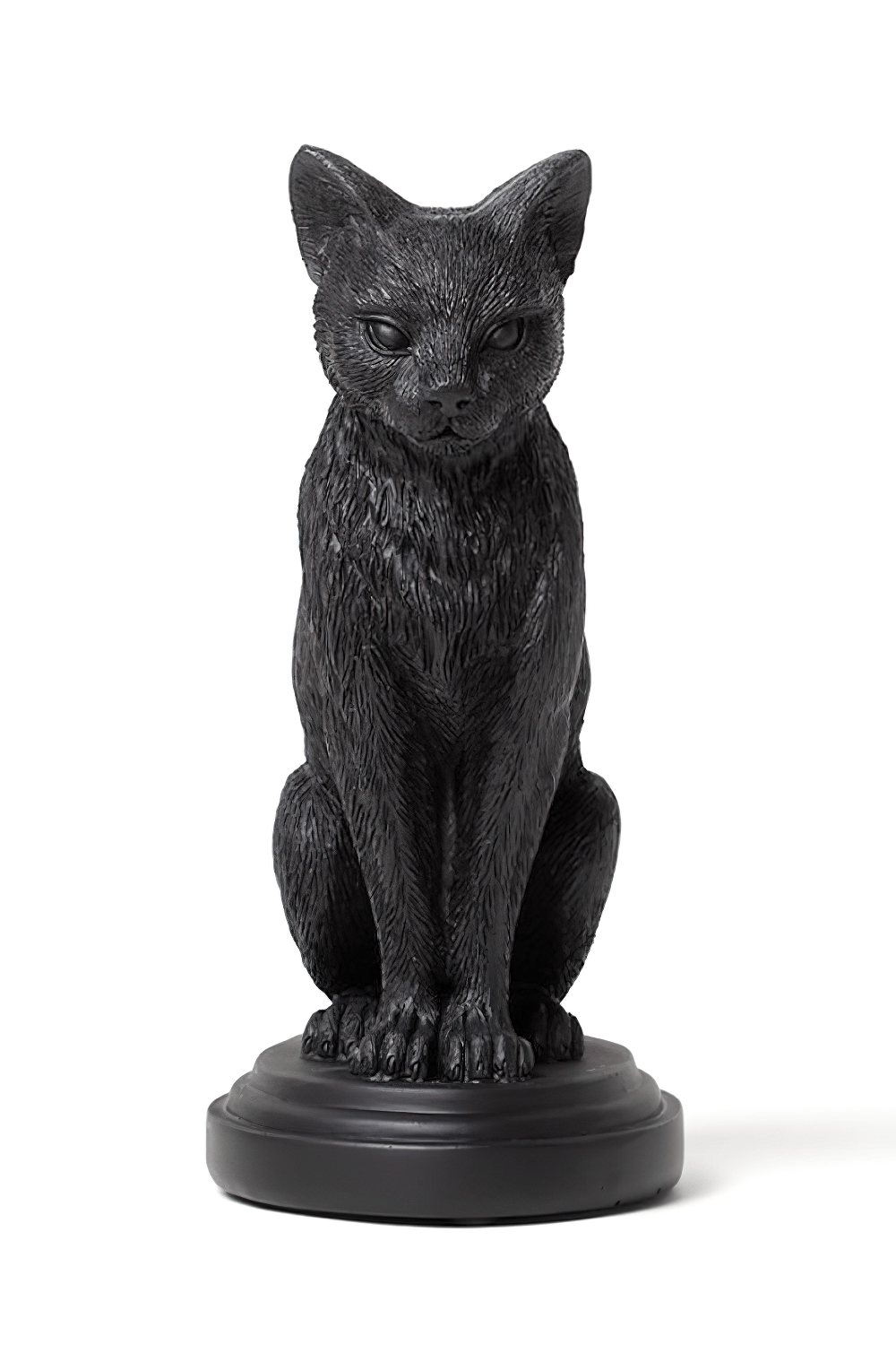 Faust's Familiar Black Cat Candlestick Holder for Altar
