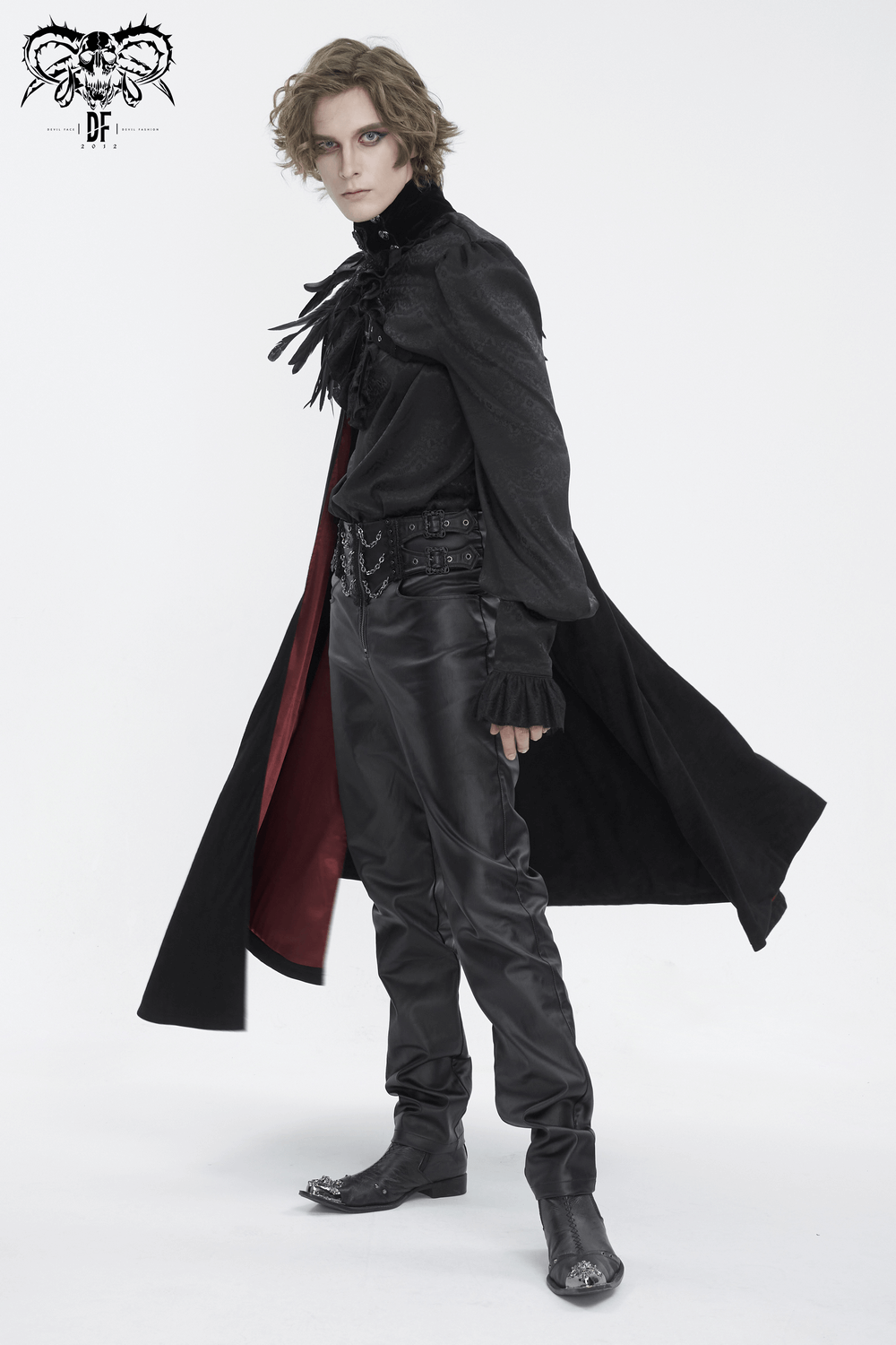 Feathered Black Asymmetric Cape for Evening Glam