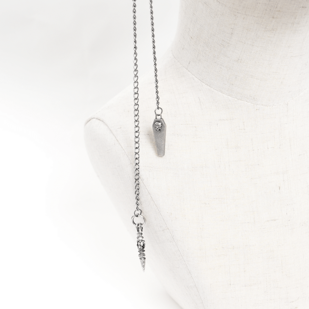 Feathered Leather Cap with Lace Details and Chains