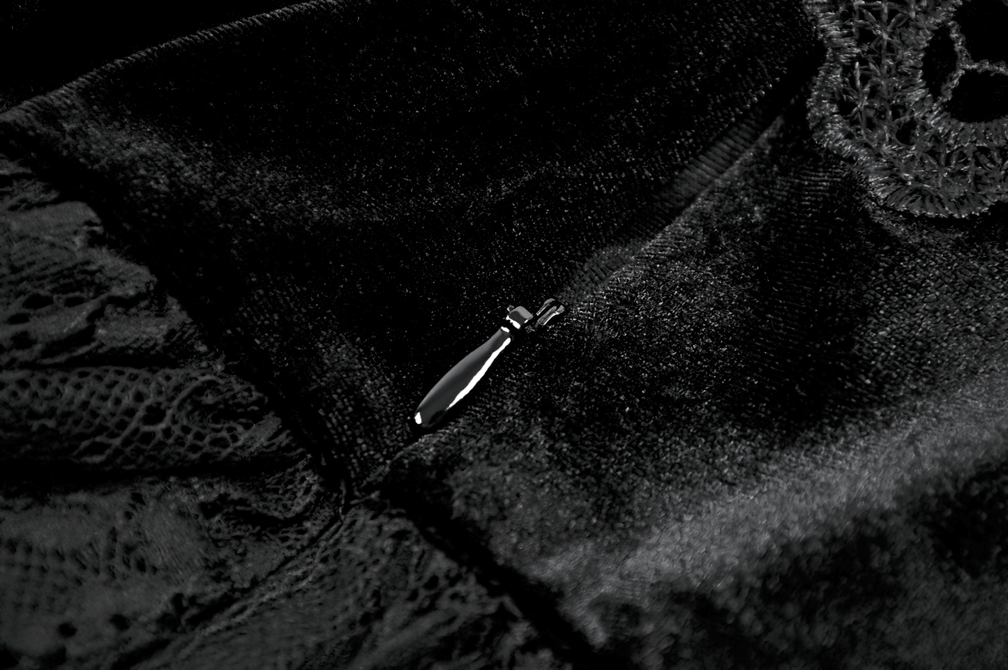 Female Black Lace Layered High Waist Long Skirt