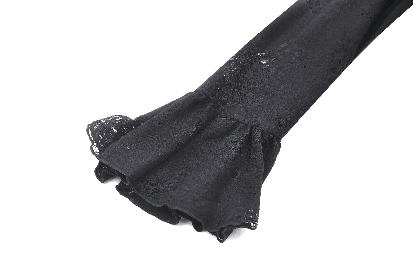 Female Gothic Lace Blouse with Cross and Cutouts