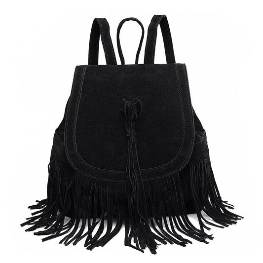 Female Tassel Backpacks in Unique Design / Women Alternative Fashion Accessories