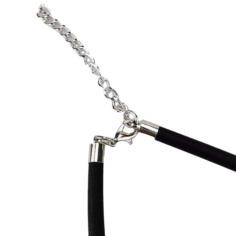 Fish Bone Pendant Necklaces / Gothic Women's Long Necklace / Handmade Rubber Accessories