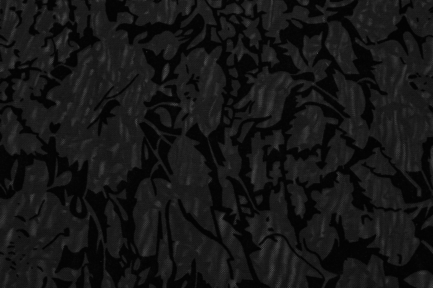 Floral Flocked Mesh Long Sleeve Top for Chic Style