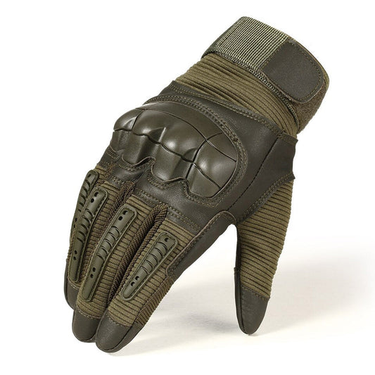 Full Finger Tactical Gloves in Military Style / Airsoft Combat PU Leather Touch Screen Gloves