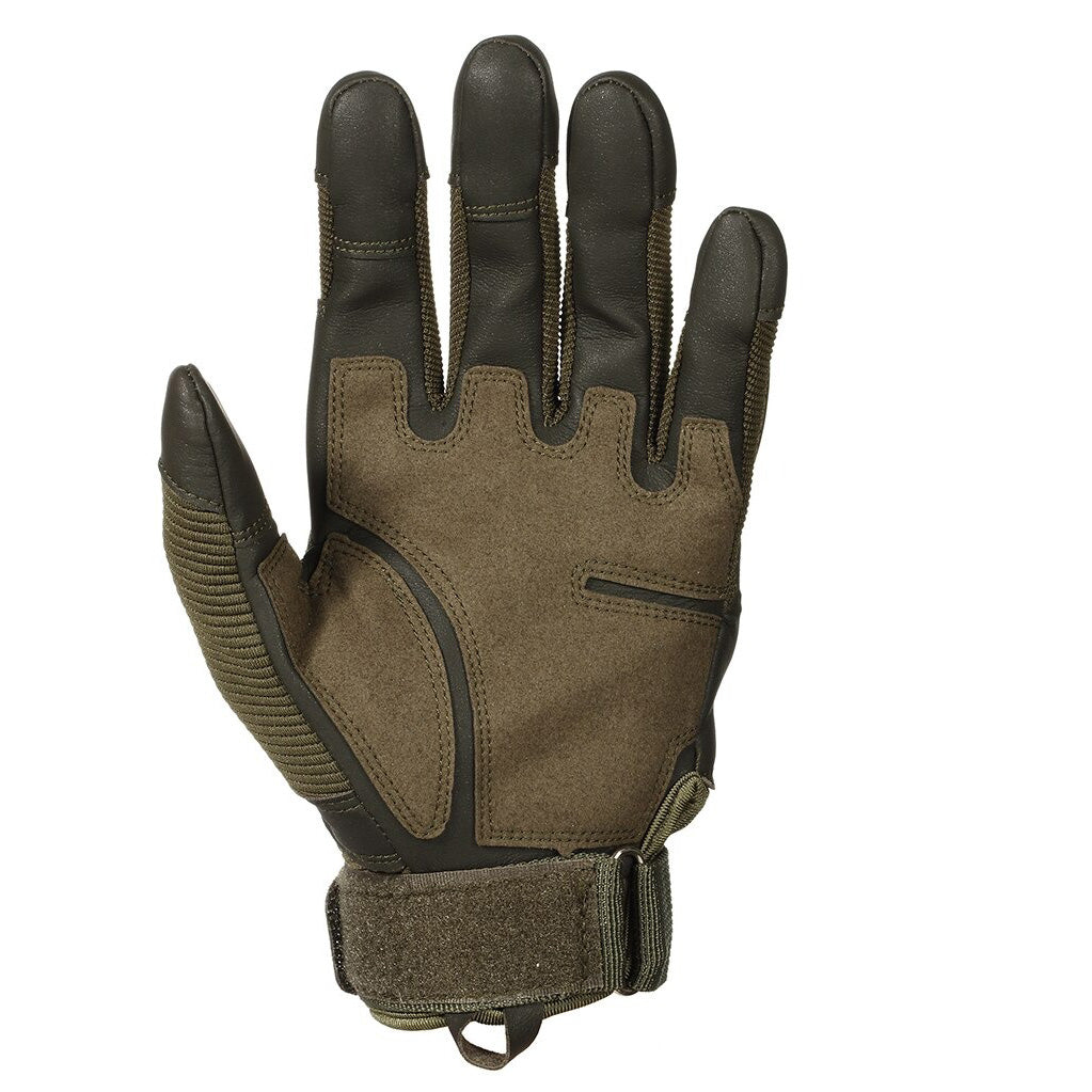 Full Finger Tactical Gloves in Military Style / Airsoft Combat PU Leather Touch Screen Gloves