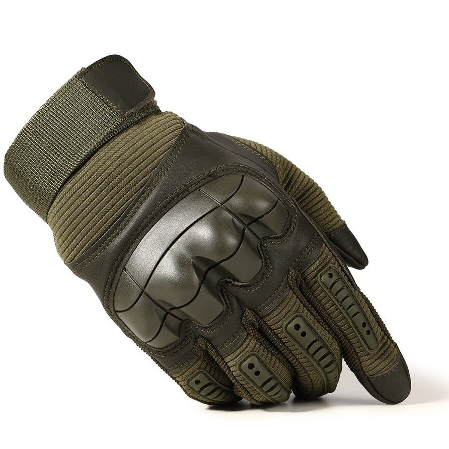 Full Finger Tactical Gloves in Military Style / Airsoft Combat PU Leather Touch Screen Gloves