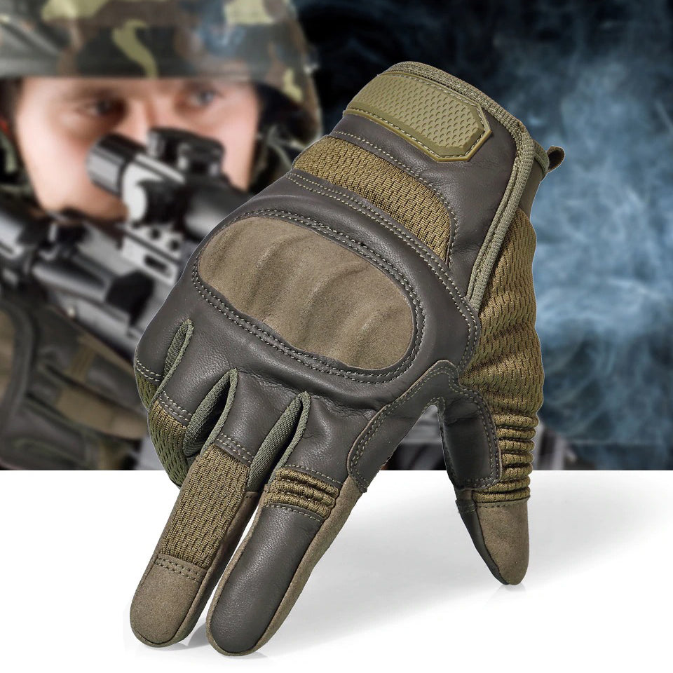 Full Finger Tactical Touch Screen Hard Knuckle Gloves / Military Combat Airsoft Climbing Gloves