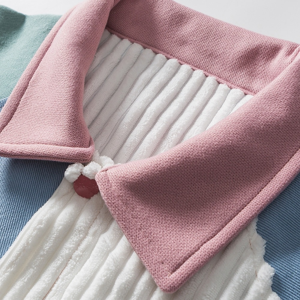 Furry Heart Colorful Patchwork Pockets Jacket / Casual  Women's Outwear