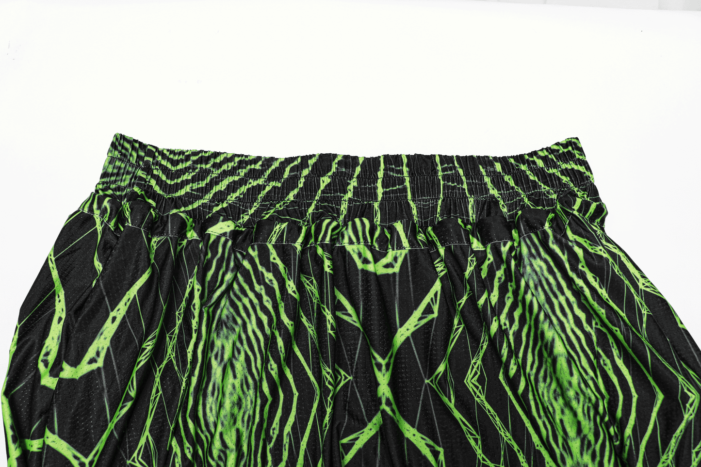 Futuristic Lightwave Harem Pants with Elastic Waist