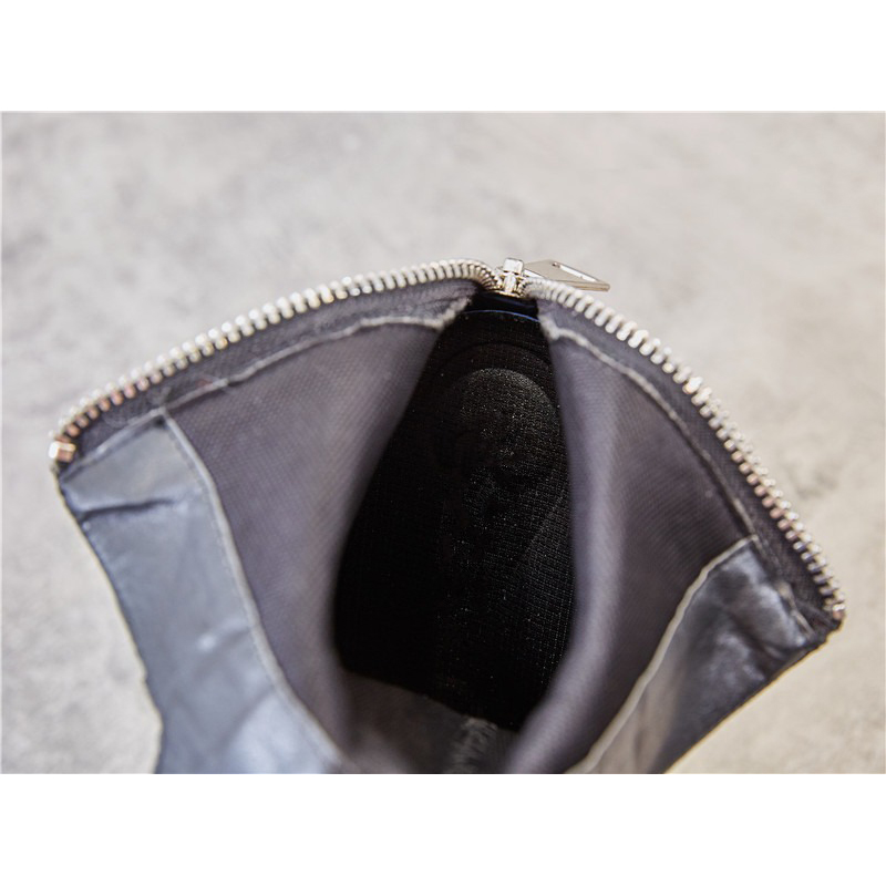 CLEARANCE / Genuine Leather Mixed Color Women's Boots With Metal Decoration