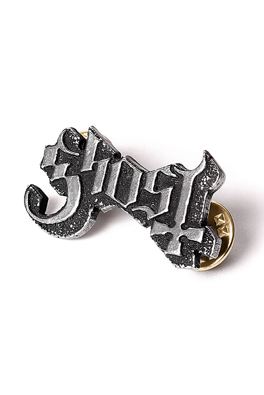 Ghost Band Pewter Logo Pin Badge for Jackets and Vests