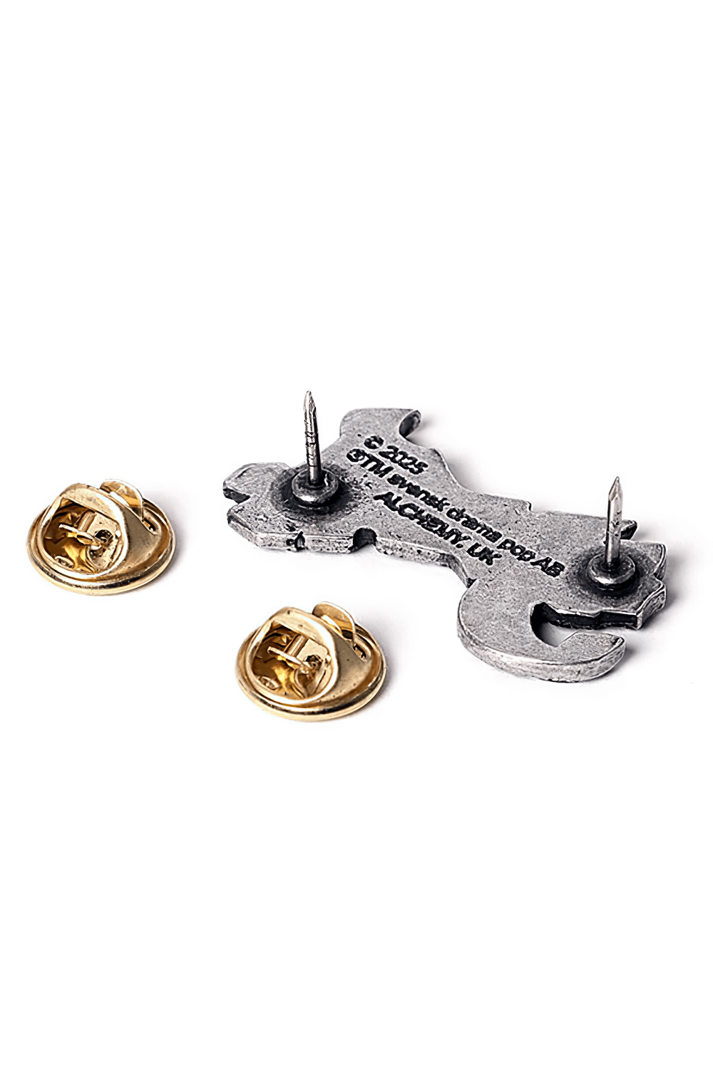 Ghost Band Pewter Logo Pin Badge for Jackets and Vests