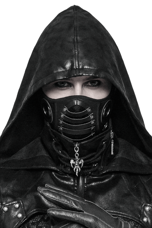 Gothic and Punk Black Adjustable Leather Mask