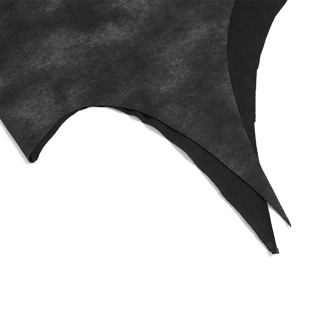 Gothic Asymmetric Skull Cartoon Print T-Shirt