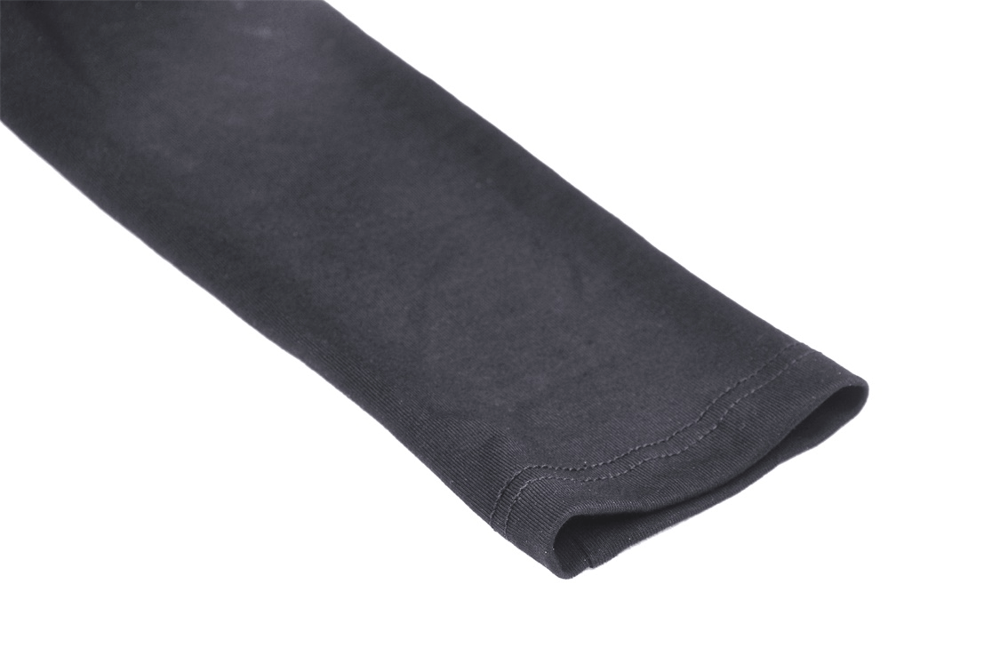 Gothic Black Crop Top with Mesh and Straps Detail